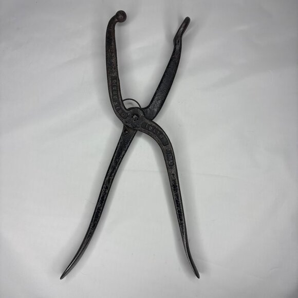 Antique Lightning Fulton Illinois Large Cast Iron Cobbler Tool - Picture 2 of 6